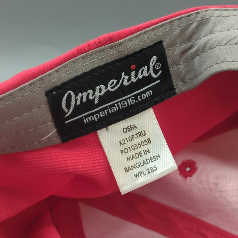Golftini Hat Golf Cap Imperial Low Profile OSFM Red UPF 50+ Strapback - Picture 10 of 10